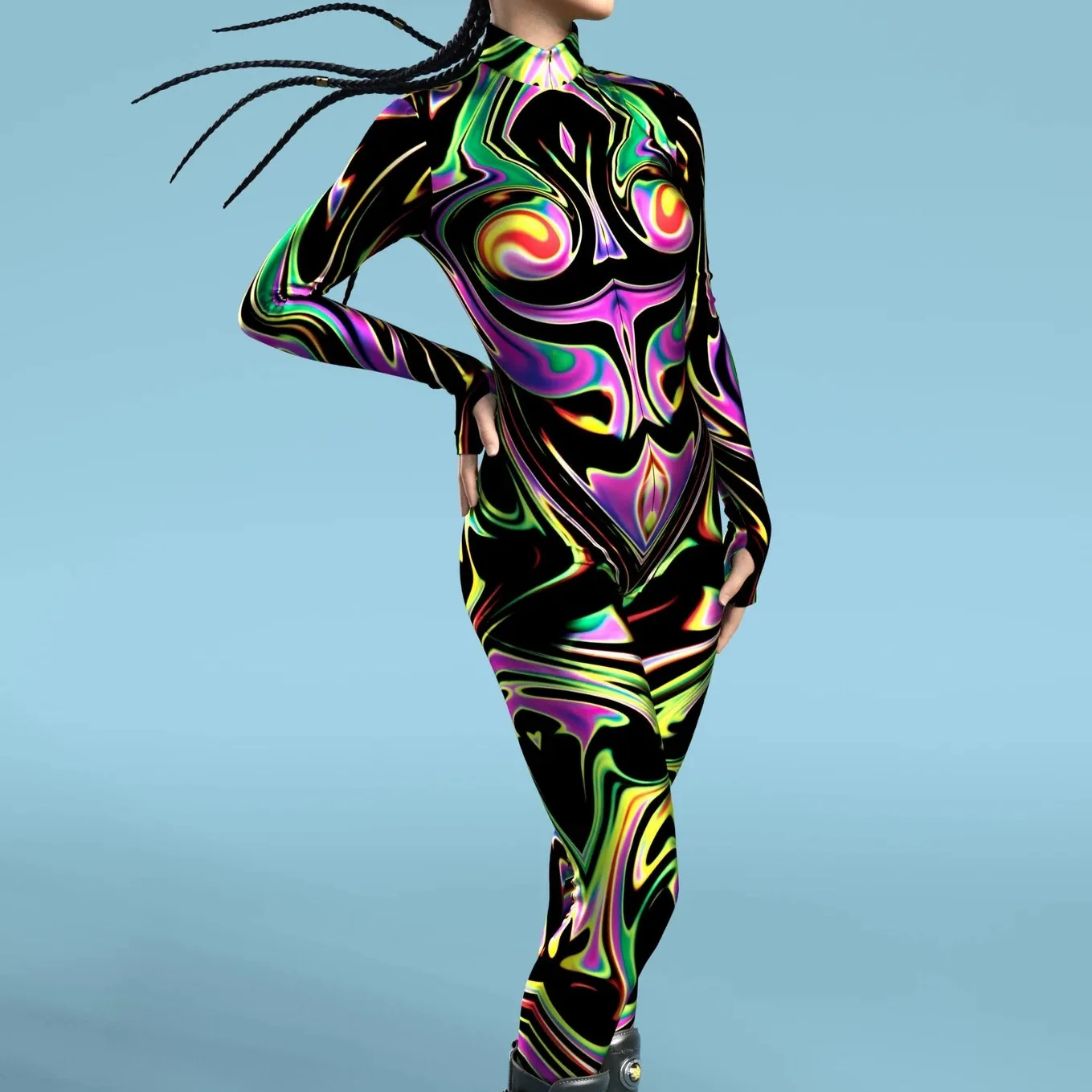 Взрослый комбинезон в стиле стимпанк передняя часть женские и мужские костюмы