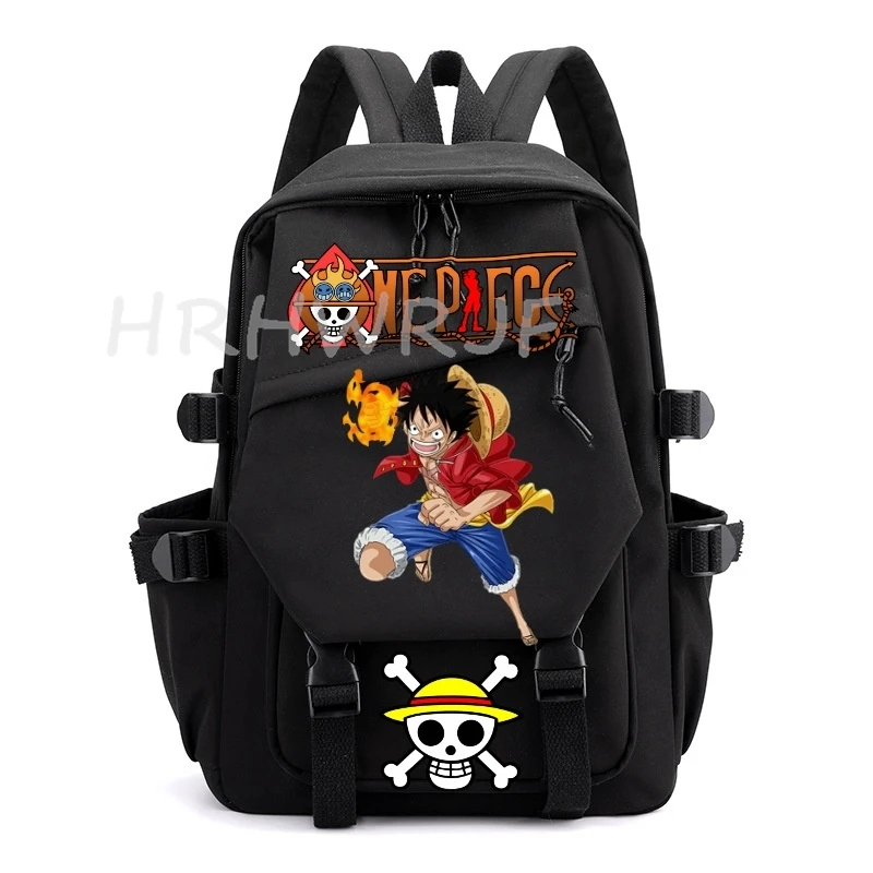 Фото Рюкзак ONE PIECE с изображением аниме-персонажа Монки Д. Луффи, вместительный, для ноутбука, школьный ранец для девочек, ученический рюкзак для начальной школы, для повседневного использования №4