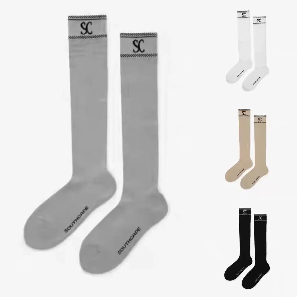 

Новинка 23, гольфы SC, гольфы, Женский логотип, нескользящее спортивное полотенце воздухопроницаемые чулки Tide