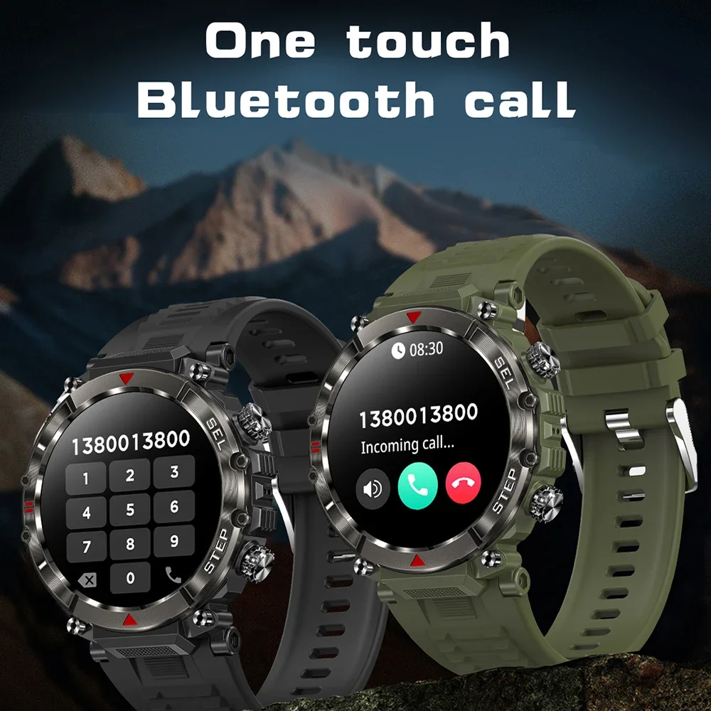 Фото Смарт-часы 2025 Новые мужские умные часы Bluetooth-вызов Водонепроницаемые умные часы с аккумулятором 360 мАч Фитнес-часы №3