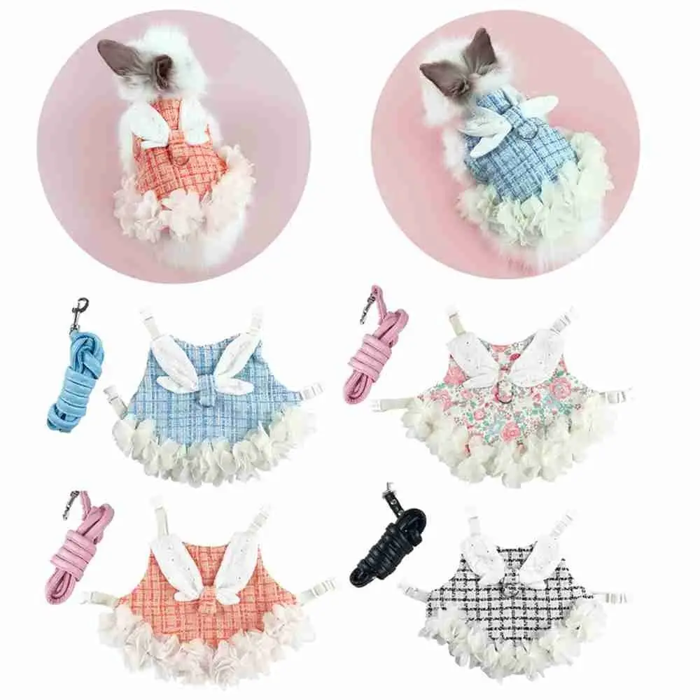 

Durable Adjustable Dutch Pig Harness Bib Pet Harness Training Protective Dog Chest Vest Rabbit Chest Strap