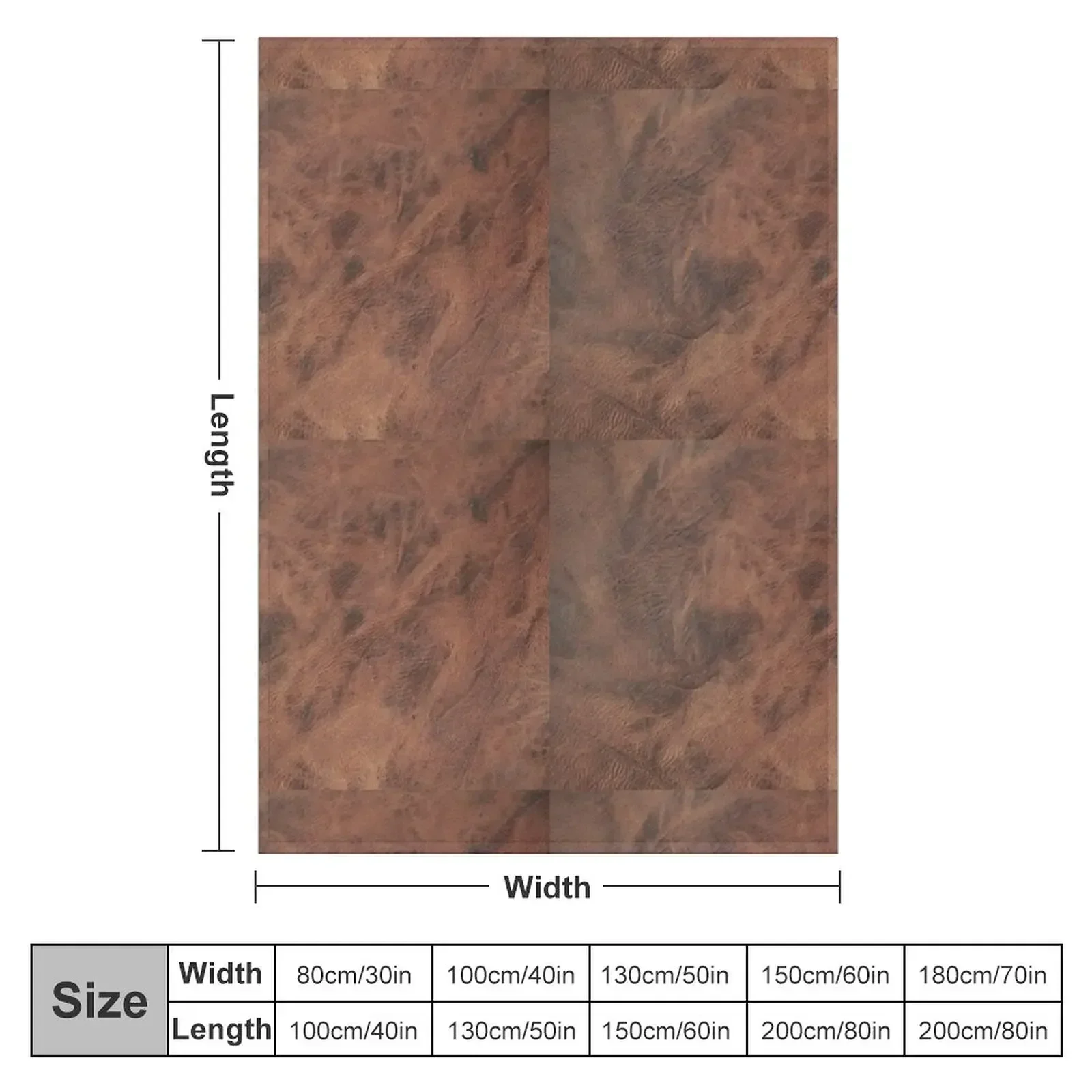 Светло-коричневая старая кожа | Этическое одеяло из воловьей кожи и косплей аниме