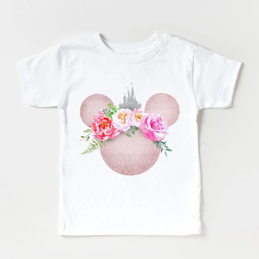 kids clothes aesthetic mickey mouse head print disney princess short sleeves hot selling brand baby t shirts harajuku comfort free global shipping