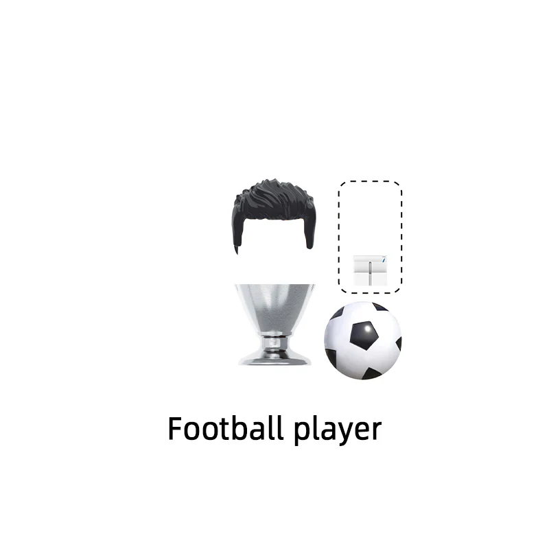 Знаменитый Футбольный игрок Звездный номер 5 7 9 10 11 8 модель из блоков детский