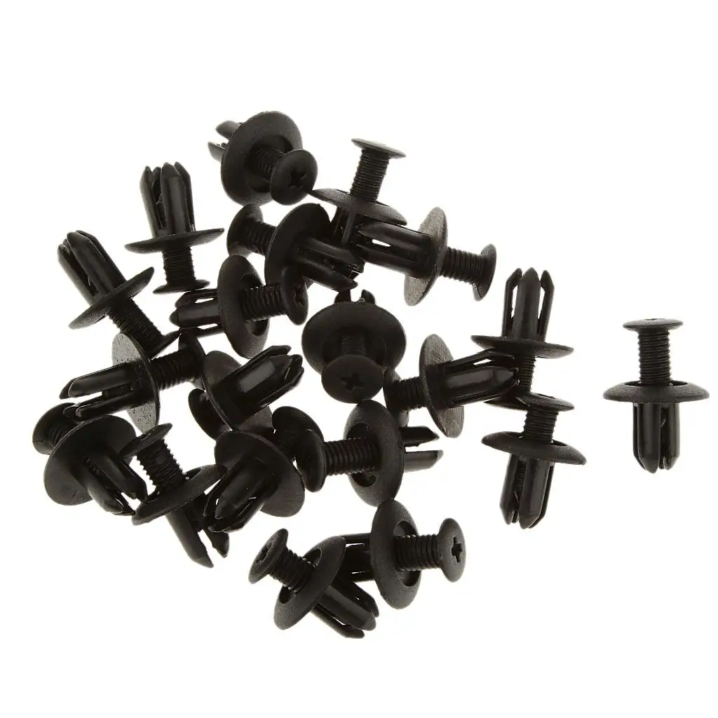 

30pcs 8mm Nylon For Trim Clips Clips Bumper Fastener Retainer Trim Clips for 91501-S04-003