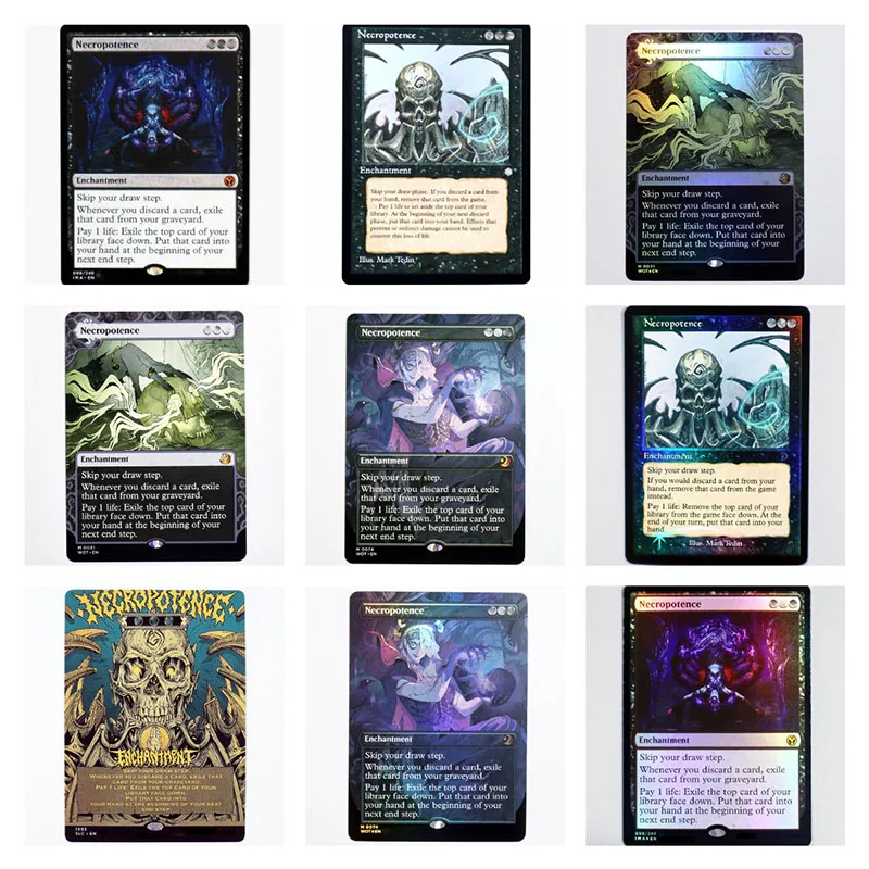 Necropotence holo/Fil TCG Волшебные прокси-карты Качество игры Прокси Сборная доска