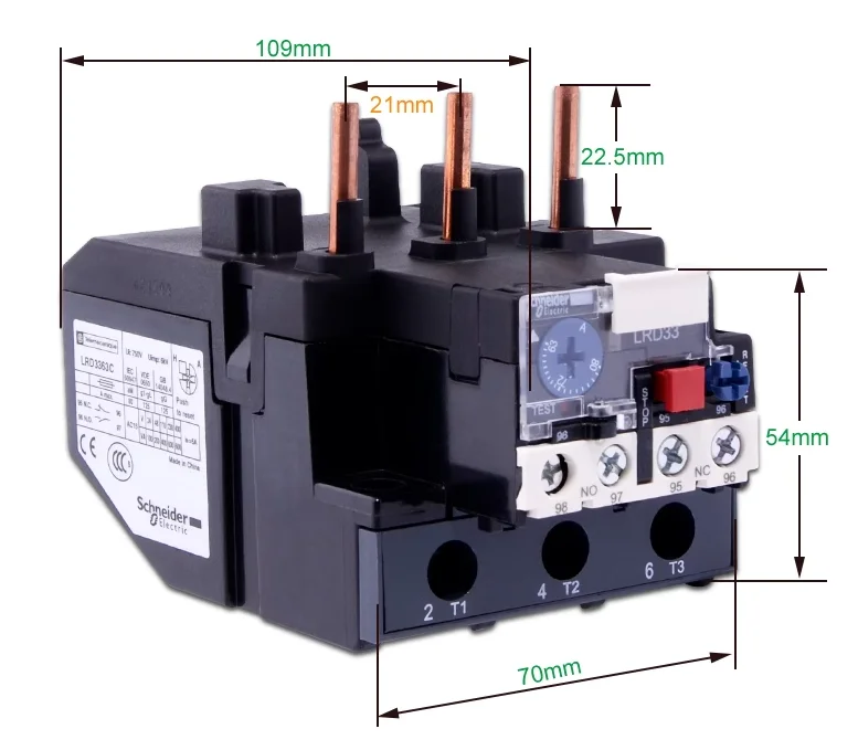 Оригинальное тепловое реле перегрузки LRD3322C LRD3353C LRD3355C LRD3357C LRD3359C LRD3361C LRD3363C LRD3365C