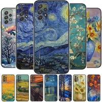 van gogh oil painting phone case hull for samsung galaxy a70 a50 a51 a71 a52 a40 a30 a31 a90 a20e 5g a20s black shell art cell c