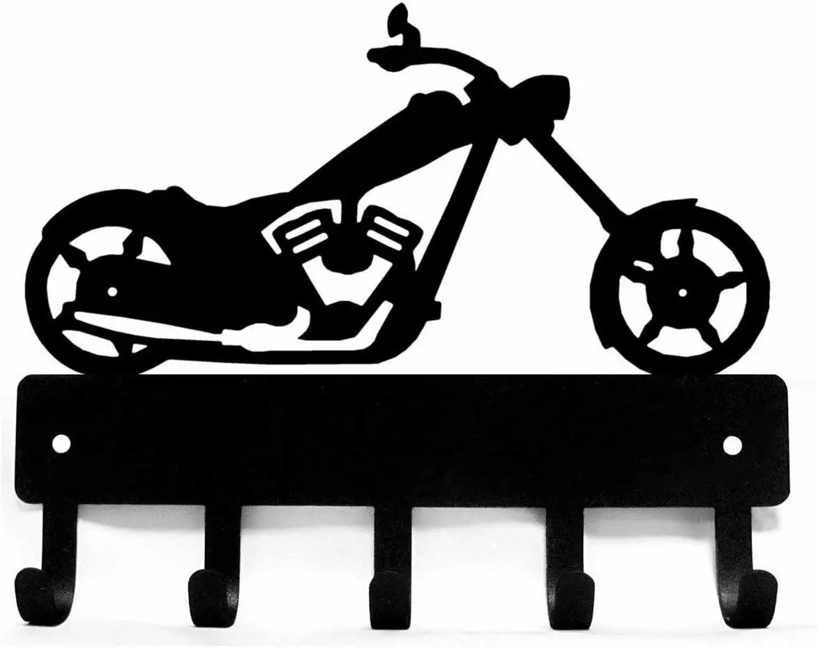 

Chopper Motorcycle Motorbike #02 Key Rack Hanger - 9 inch Wide Hanger In The Hallway Decoration For Home