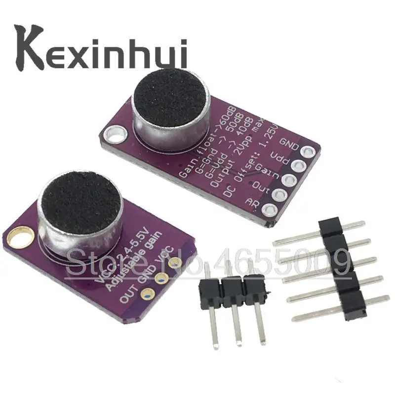 MAX9814 Микрофон AGC усилительная плата модуль датчика звука автоматической регулировки усиления Атаки для Arduino MAX4466 PCB DIY Комплект.
