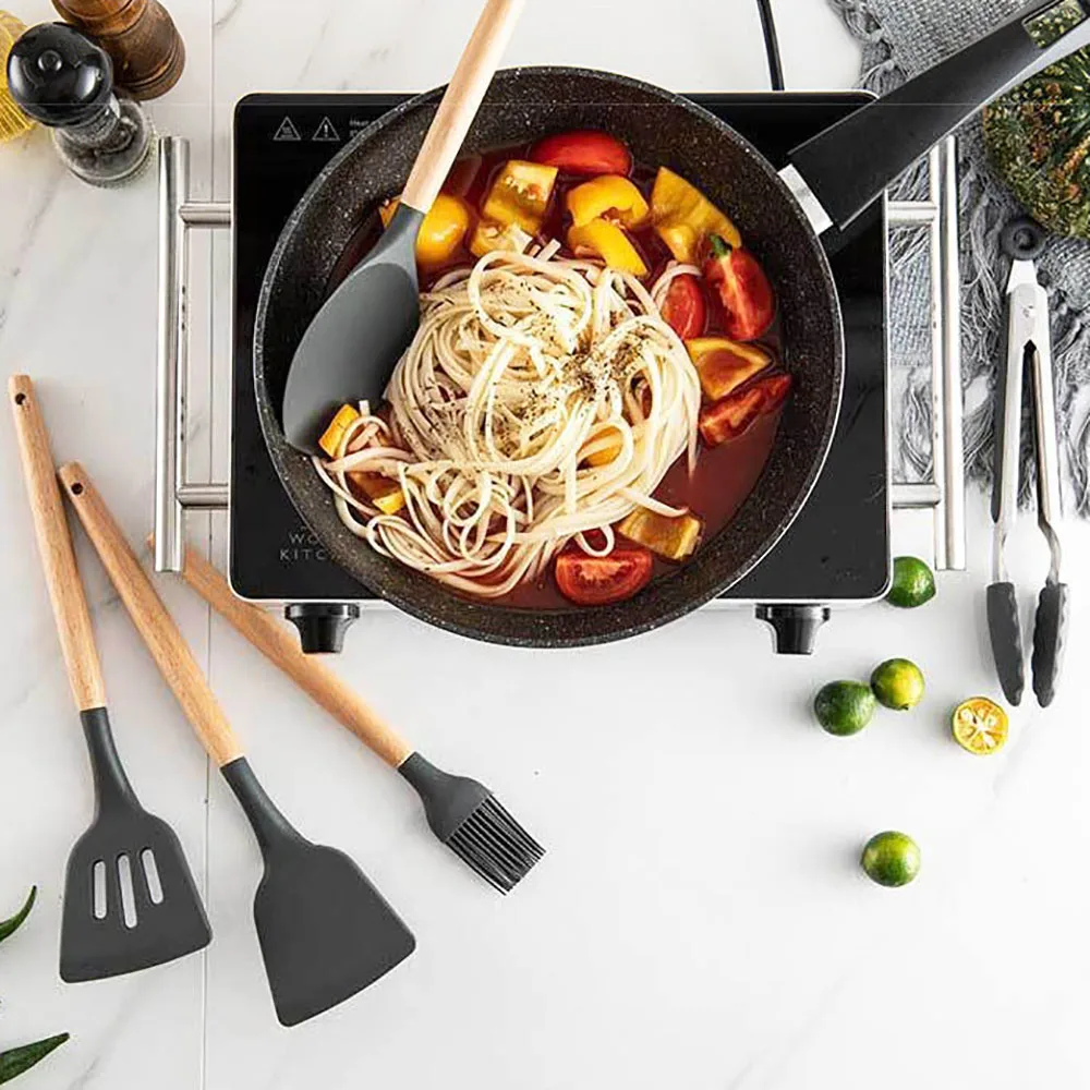 12 шт./компл. голубая кухонная посуда кухонный инструмент с антипригарным