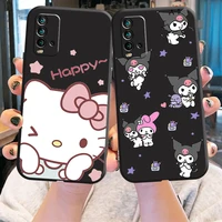 japan anime hello kitty phone case for xiaomi redmi 9 9t 9at 9a 9c note 9 pro max 5g 9t 9s 10s 10 pro max 10t 5g carcasa shell