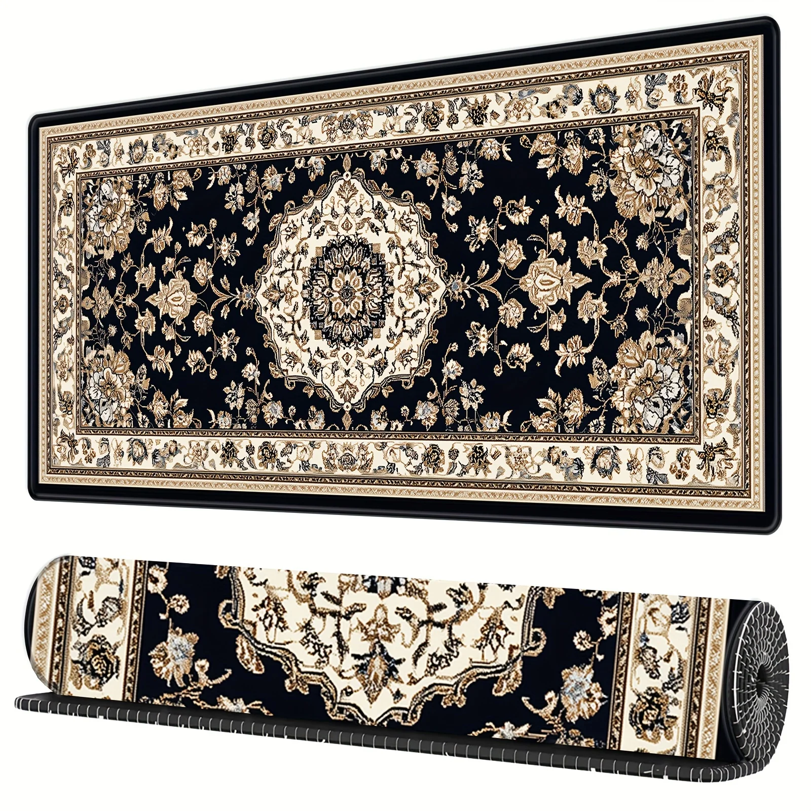 XXL Black Persian mouse pad long table mat floor carpet Game Work home desktop accessories player office quickly shipp