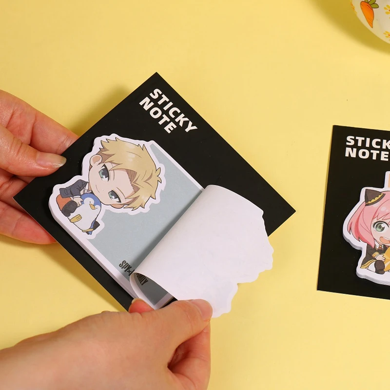 

Anime SPY×FAMILY Loid Forger Anya Forger Yor Forger Sticky Stationery Notepad Office Bookmark Sticky Notes Kids Gift
