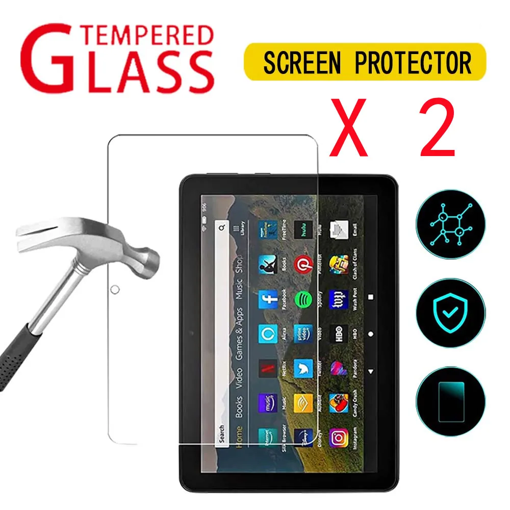 

2 шт., защитная пленка из закаленного стекла для Fire HD 8 10 Gen 2020
