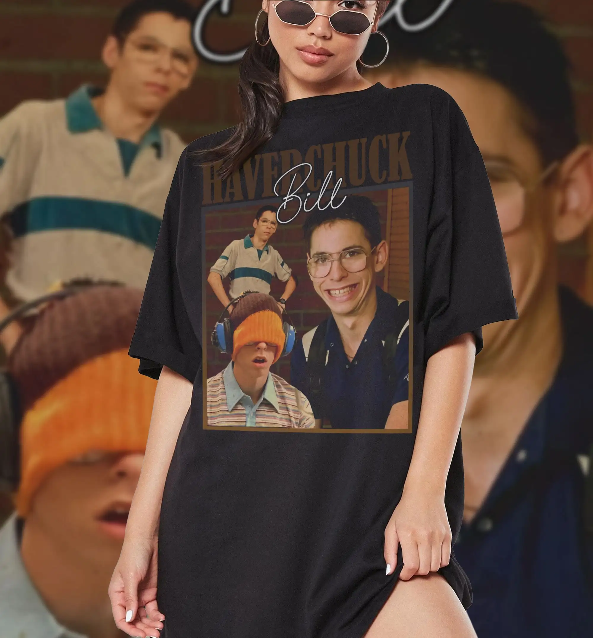 Винтажная хлопковая Футболка с изображением Билла хаверчака из сериала 90-х