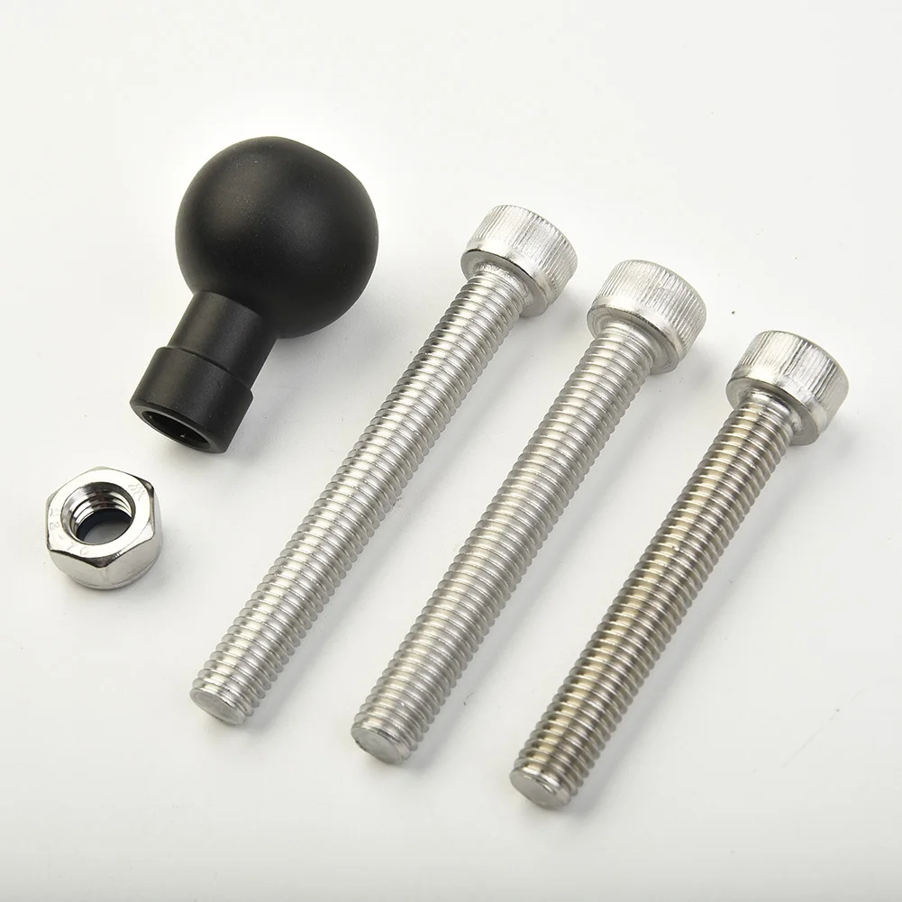 

Durable Useful Motorcycle Clamp Base 1pcs Of M8 X 55 Bolt 6061 Aluminum Alloy For RAM-B-367U M8 Parts Screw W/ 1\\\" Ball