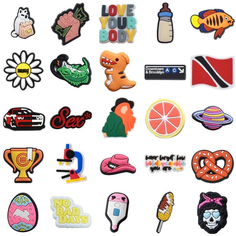

Women Charm Para Pins Decorations for Crocs Set Jeans Girl Gifts Packs Kids Boy Men Wholesale Bulk Shoe Charms Shoes Accessories