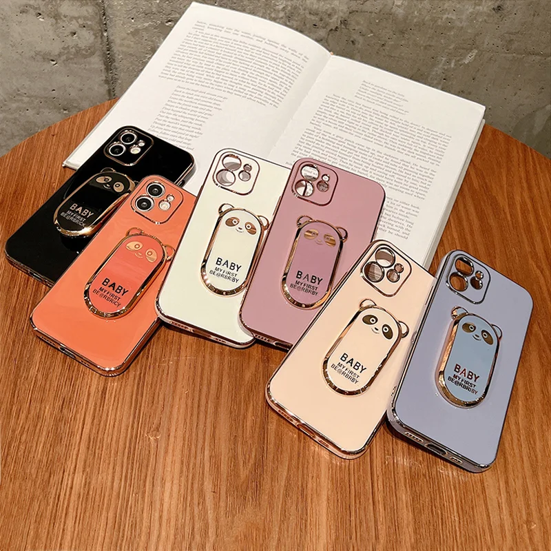

Luxury Plating Holder For Samsung Galaxy A53 A52S A54 A52 A51 A73 A72 A13 A71 A33 A32 A12 A22 A 53 73 52S 13 5G Case Phone Cover