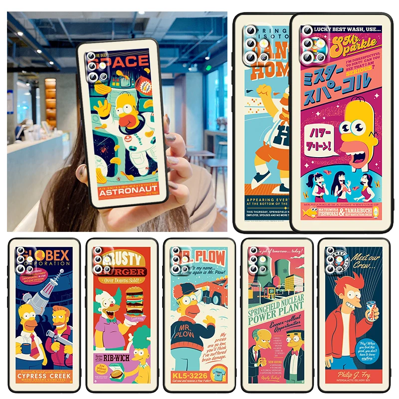 

Hot Cartoon Cute Simpsons for Samsung S20 FE Ultra Plus A91 A81 A71 A51 A41 A31 A21S A11 A72 A52 A42 A32 A12 A02S Phone Case