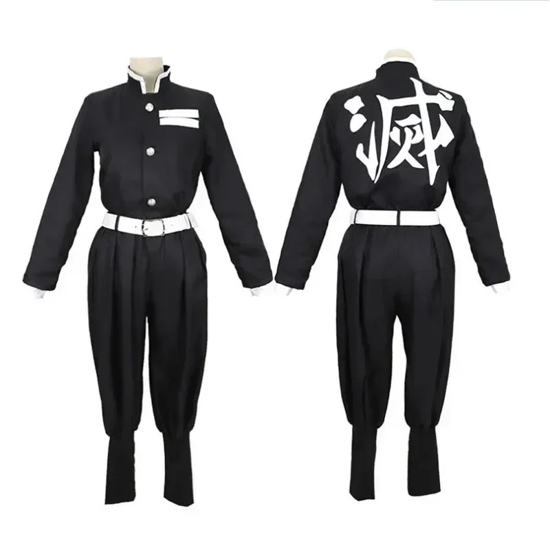 Аниме Kimetsu No Yaiba Tomioka Giyuu Косплей Костюм Аксессуары Pak Uniformen Kostiumy Pruik Kind Volwassen Feest Cadeau