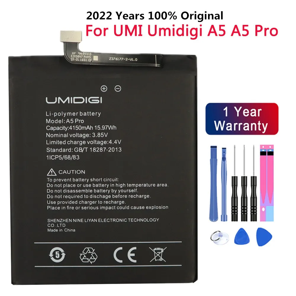

Новинка 100% Оригинальный аккумулятор для телефона 4150 мАч для UMI Umidigi A5 A5 Pro батареи аккумулятор с номером отслеживания + Бесплатные инструмент...