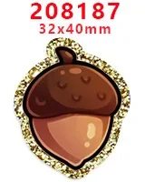 10 шт. блестящий акриловый шарм на День Благодарения плоская задняя часть