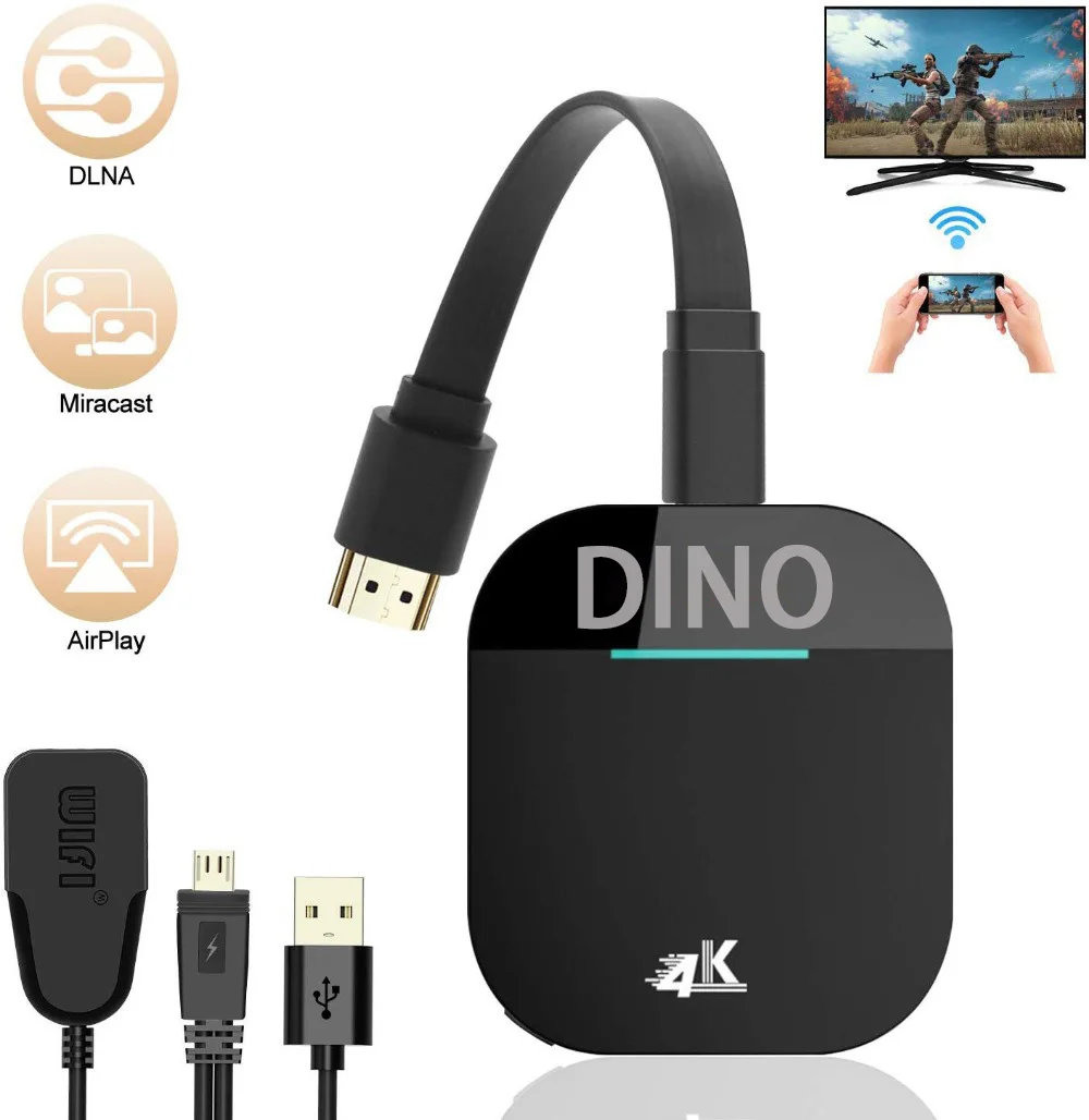

4K Wireless HDMI-compatible Dongle TV Stick Miracast Airplay Receiver Wifi Dongle Mirror Screen