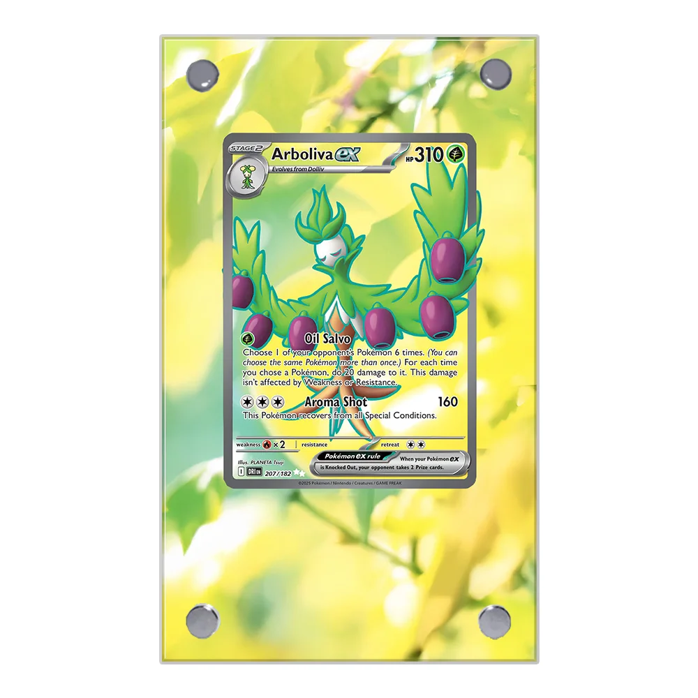 Фото Витрина для коллекционных карточек Yanmega Moltres Zacian Extended Art, подставка для карточек с расширенной росписью, аниме-витрина (без карточек) №4