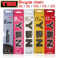 ybn bike chains mtb mountain road bike chians 11 speed hollow bicycle chain 116 links silver s11s for m7000 xt