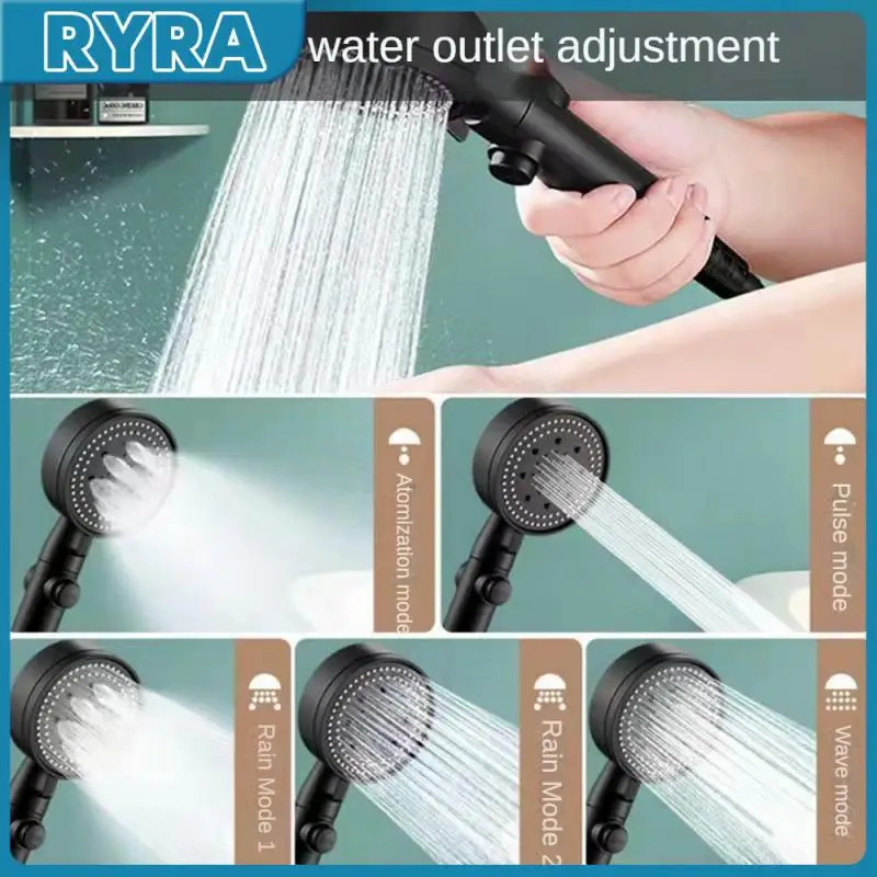 

Многофункциональная насадка для душа для ванны, регулируемая Большая насадка для душа с пятью скоростями, аксессуары для ванной комнаты, ручная насадка для душа