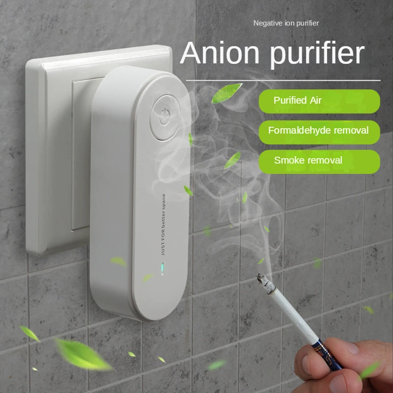 

Portable Air Purifier Anion Air Purification Negative Ion Air Purifier Odor Portable Deodorizer Dust Smoke Removal Air Freshener