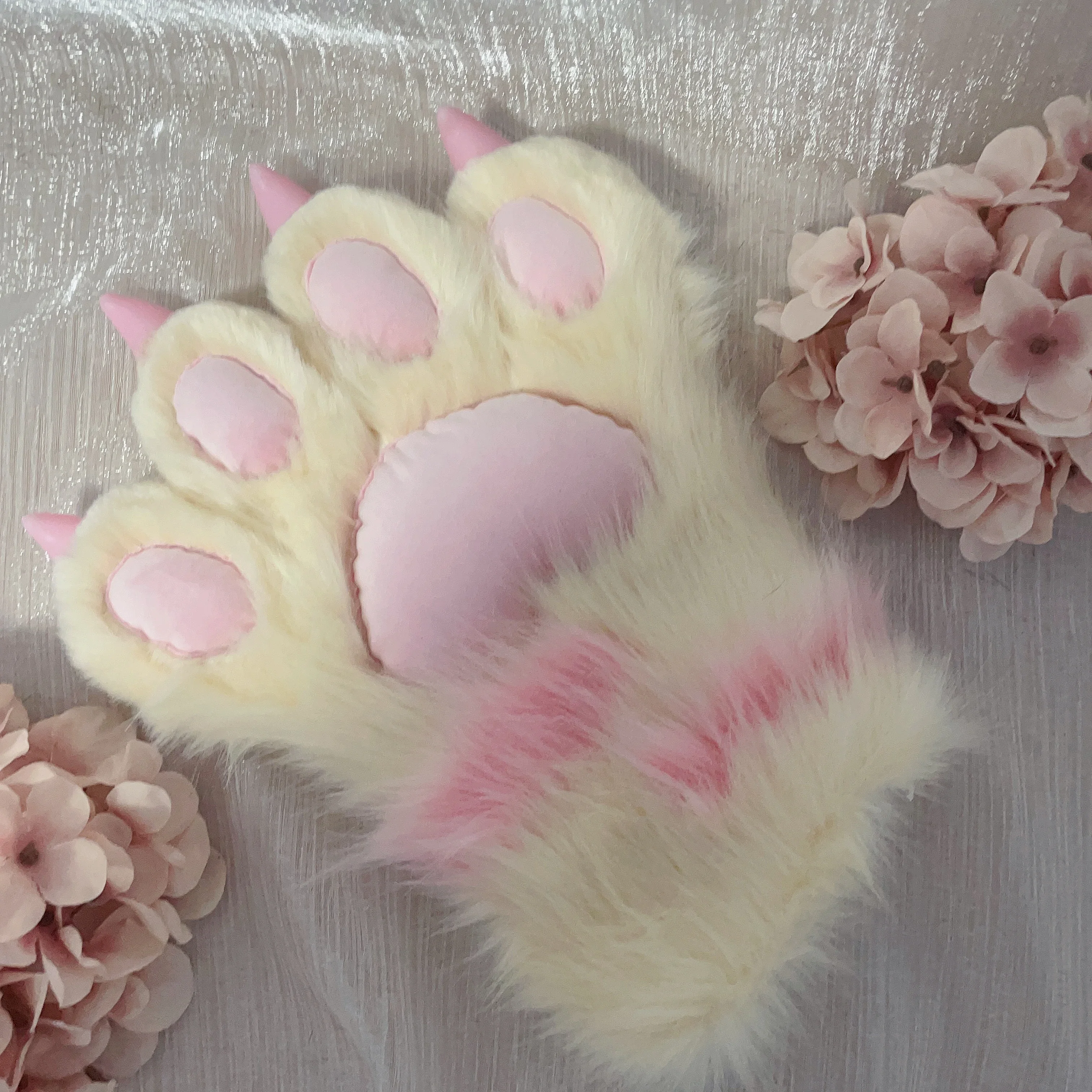 

Женские розовые перчатки, реквизит, перчатки в виде животных, когти, реквизит для косплея, замечательные хвосты, реквизит для Хэллоуина, необычные аксессуары