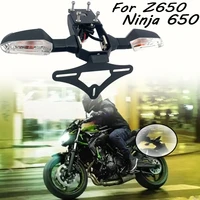 for kawasaki z650 z 650 license plate frame turn signal ninja 650 z650 motorcycle parts 2020 2021 2022 2017 2022