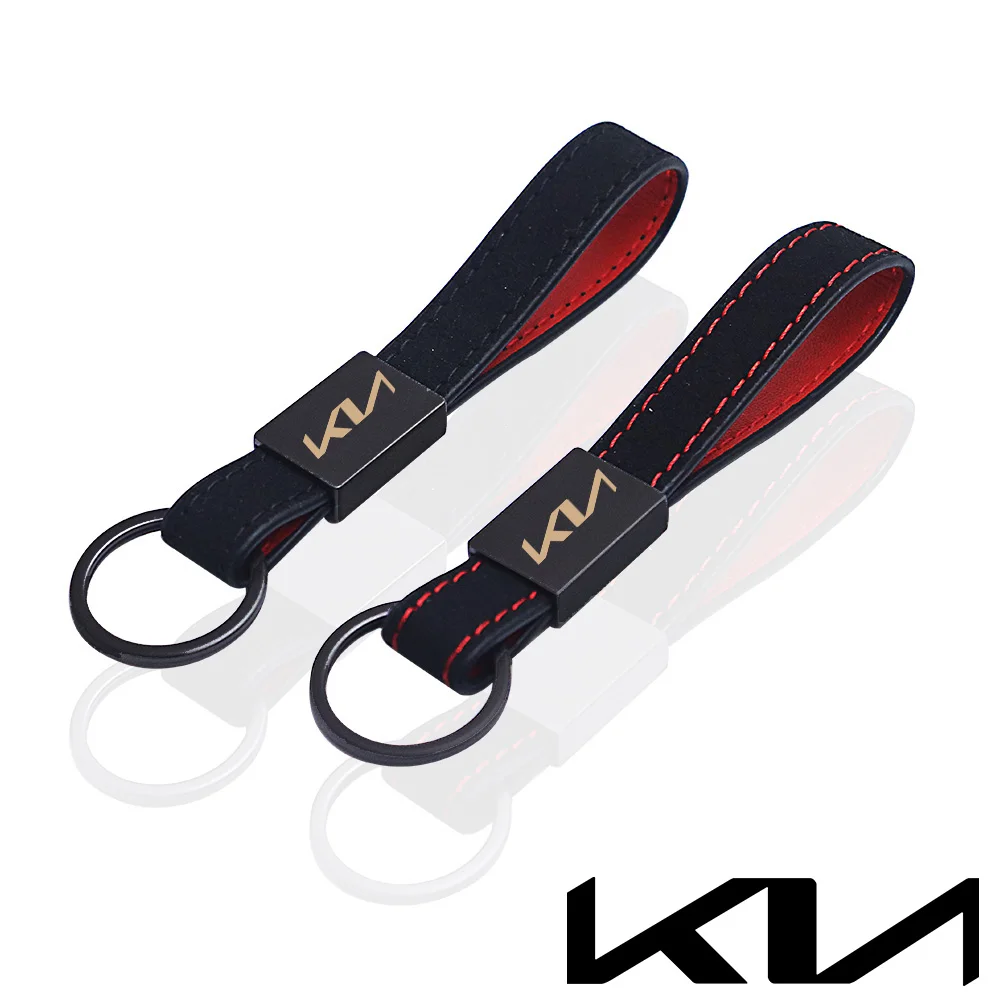 

car key chain leather keychain for kia sportage ceed rio stonic k5 optima picanto stinger gt forte soul sorento car Accessories