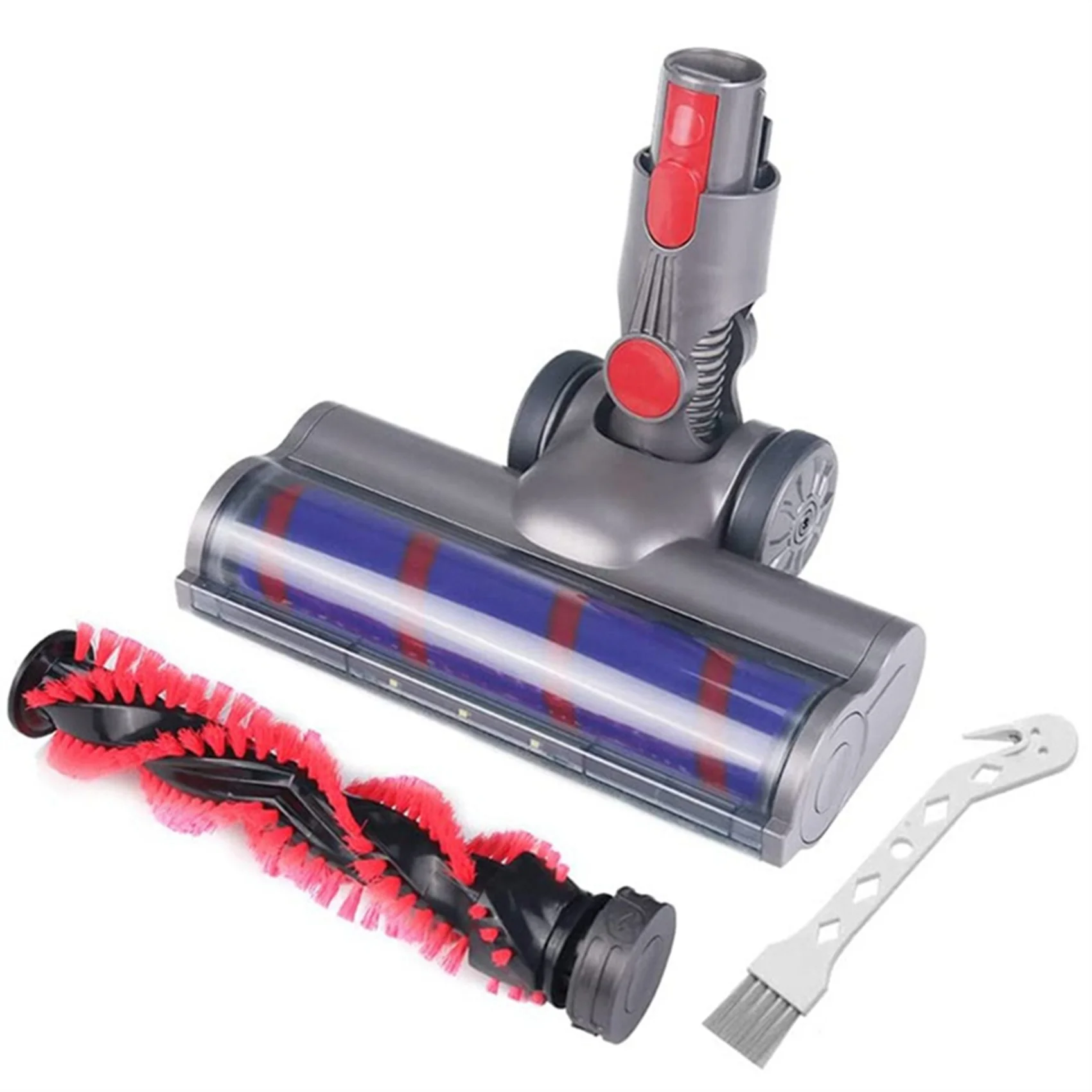 

For Dyson V7 V8 V10 V11 V15 Vacuum Cleaners with Replacement Soft Roller Brush Bar LED Headlights Floor Brush