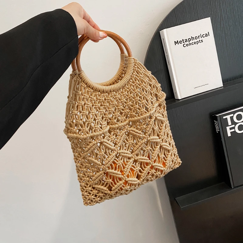 

Women's Bag 2023 Hot Selling Large Capacity Retro Handbag Spring/Summer Trend Shoulder Bag Commuter Versatile Straw Woven Bag