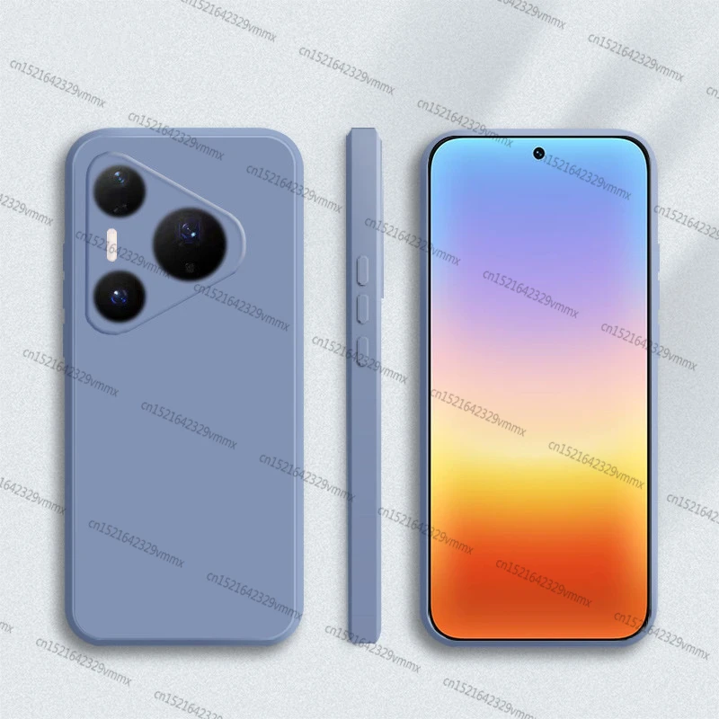 Фото Оригинальный жидкий силиконовый чехол для Huawei Pura 90s Pro, чехол для Huawei Pura 90s Pro Max, задняя крышка для Huawei Pura 90s Pro Max №1