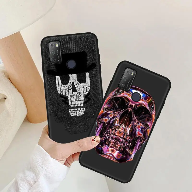 

Funny Skull Phone Case for Doogee Y7 Case Soft Cover For Doogee N10 N20 Pro Coque Shockproof Back Funda for Doogee N20 Bumper