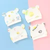 Free Shipping Newborn Baby Hats Soft Breathable Cotton Caps Cute Ears Caps Baby Hats Beanies Baby Accessories Newborn 3
