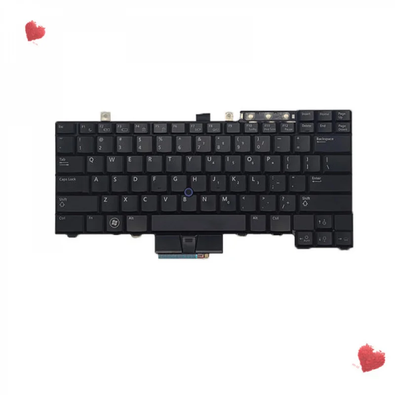 Фото Новая клавиатура для ноутбуков Dell Latitude E6400 E6410 E6500 E6510 Precision M2400 M4400 M4500 с трекпойнтами, раскладка US (АА+А) №1