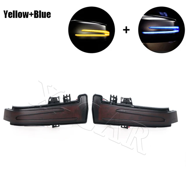 

2 шт. динамический светодиодный индикатор бокового зеркала для Mercedes-Benz A B C E S CLS CLA GLA GLK Class W221 W212 W204 W176 W246 X156 C204 C117