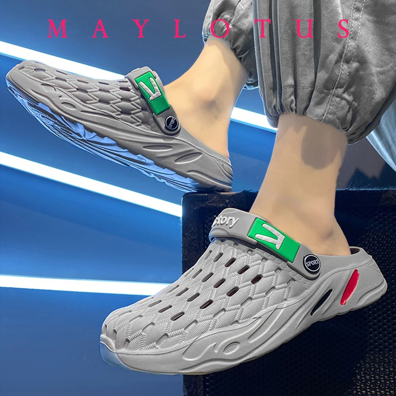 Мужские сандалии Нескользящие плоская подошва износостойкие комнатная и