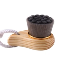 1pc wooden handle face cleansing brush facial brush face wash cleaner massage exfoliator cleaning tool skin care beauty tools