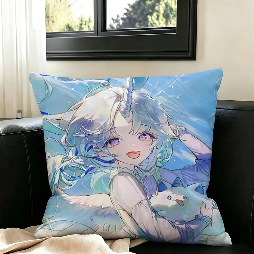 Ayatsuno Yuni StelLive VTuber Квадратная двусторонняя наволочка с принтом для спальни, прикроватной тумбочки, дивана. (art.: 3920dd21a930d) - 3920dd21a930d