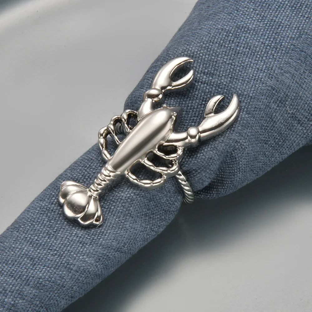 

Кольца для салфеток металлические золотые poil29k