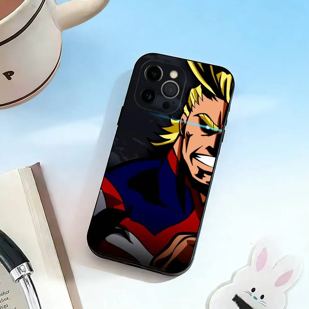 Фото Чехол для телефона Toshinori Yagi All Might MHA для iPhone 17, 16, 15, 14, 13, 12, 11 Plus, Pro Max, XS, мягкий силиконовый черный чехол №3