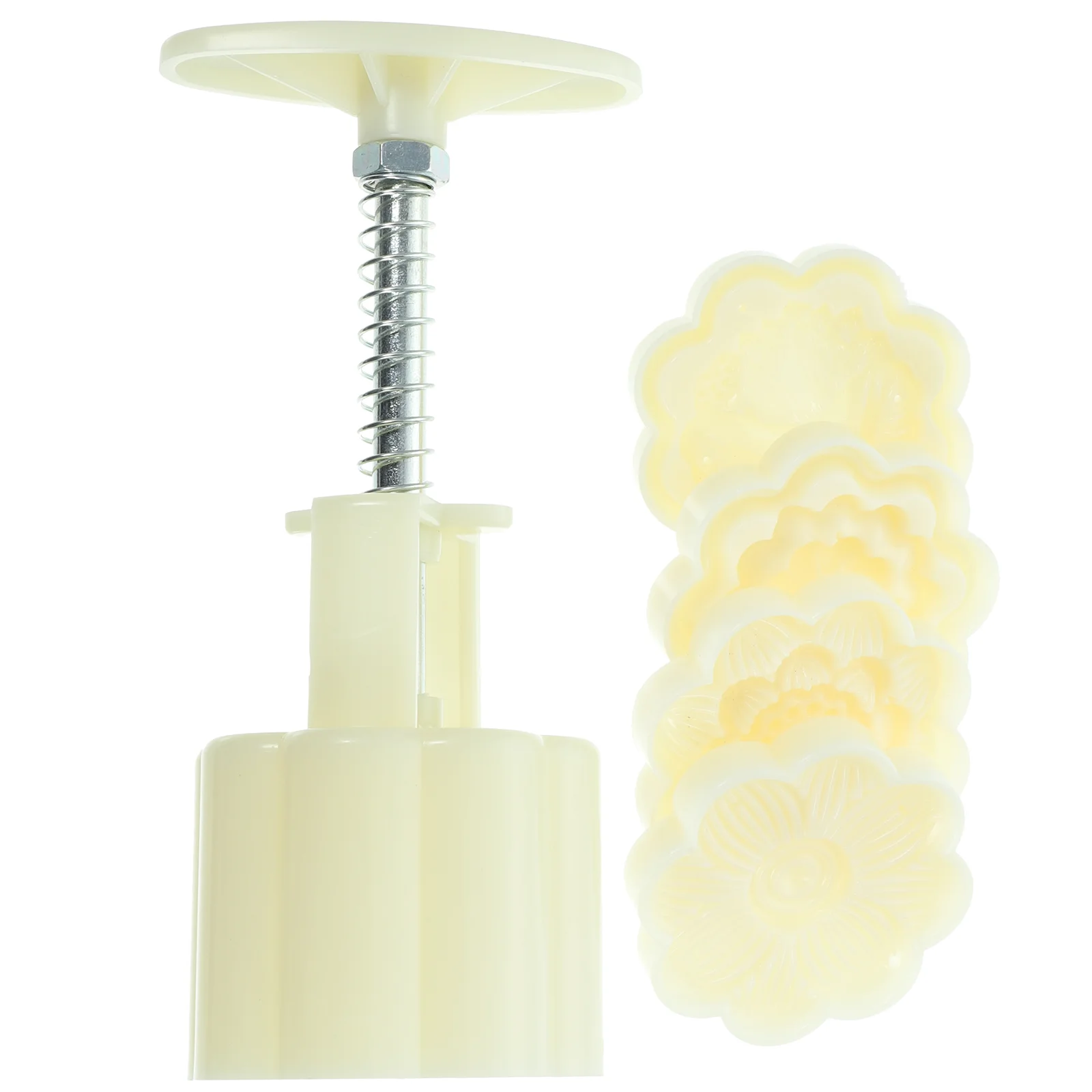 

Moon Cake Mold Chinese Cooking Baking Tool Flower Shaped Cookie Molds Maker Hand Press