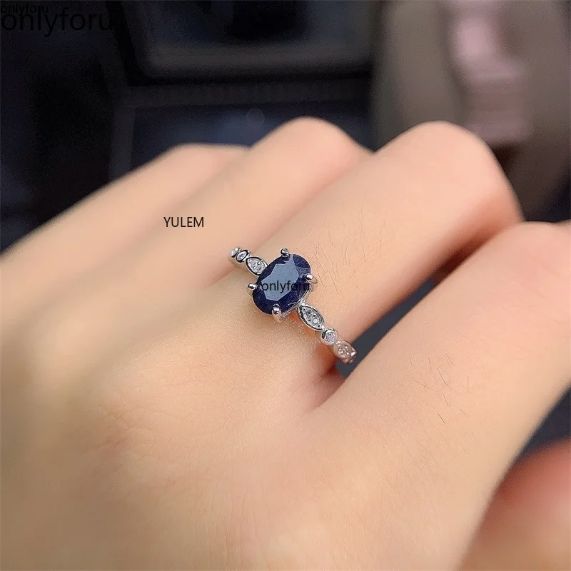 

Princess Kate Wedding Ring 5 Mm * 7Mm Natural Blue Sapphire Natural Sapphire Wedding Ring Solid 925 Silver Sapphire Ring