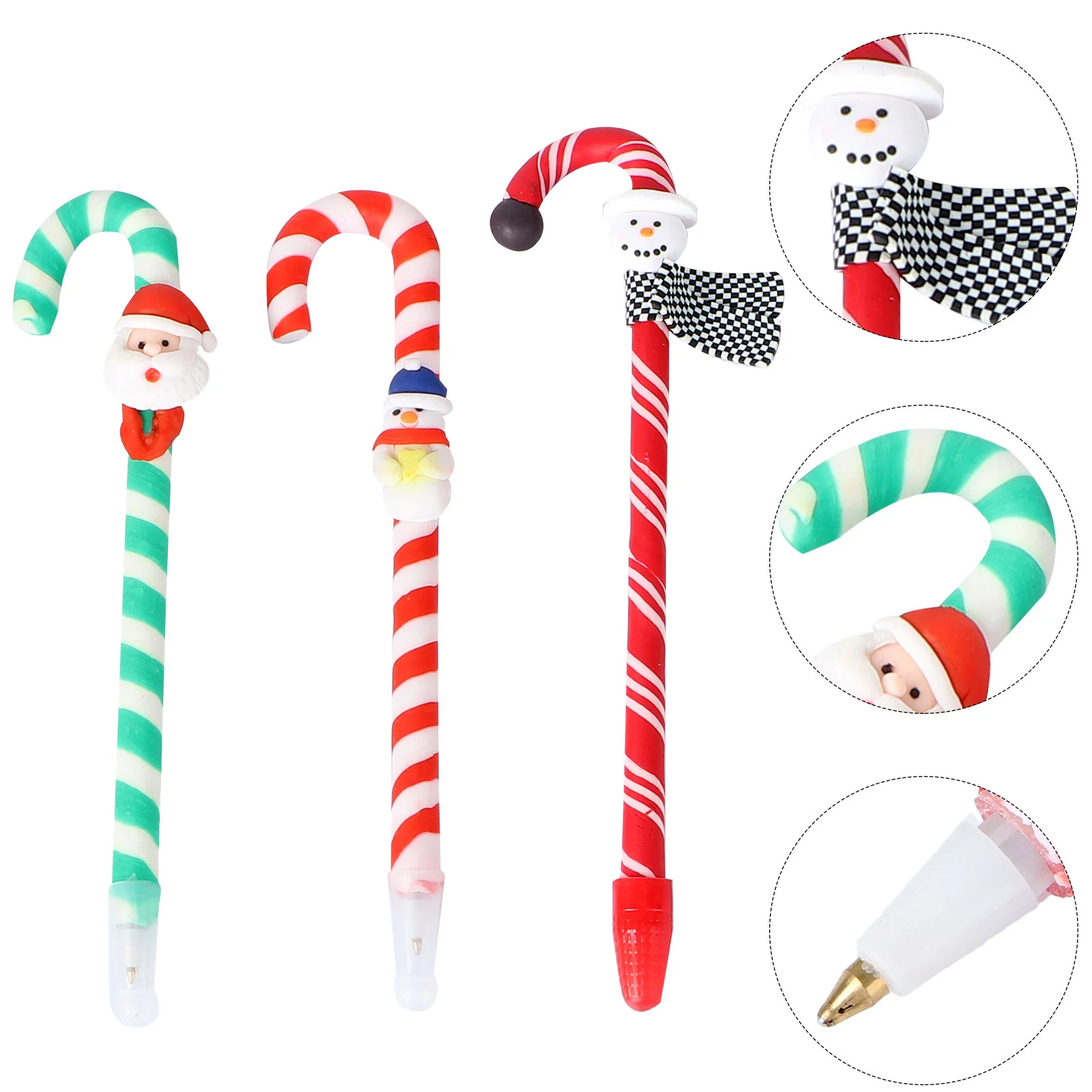 

Christmas Pens Cartoon Ballpoint Penbag Goodie Writingparty Ink Rollerball Stationery Novelty Toys Kids Santa Stuffer Stocking